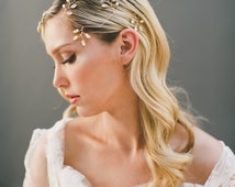 Grecian Hair Wreath, Gold Leaf Hair Crown, Ivy Vine Hair Halo, 1920s Headpiece - il_214x170.764078952_enu3