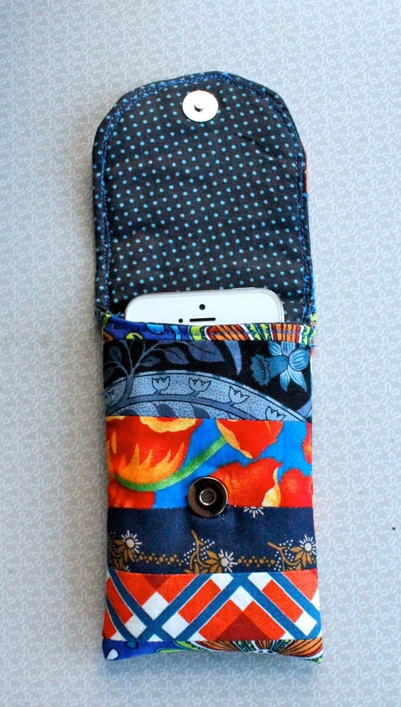 Quilted Cell Phone Case for iPhone 4 or iPhone 5 by evarockvegas