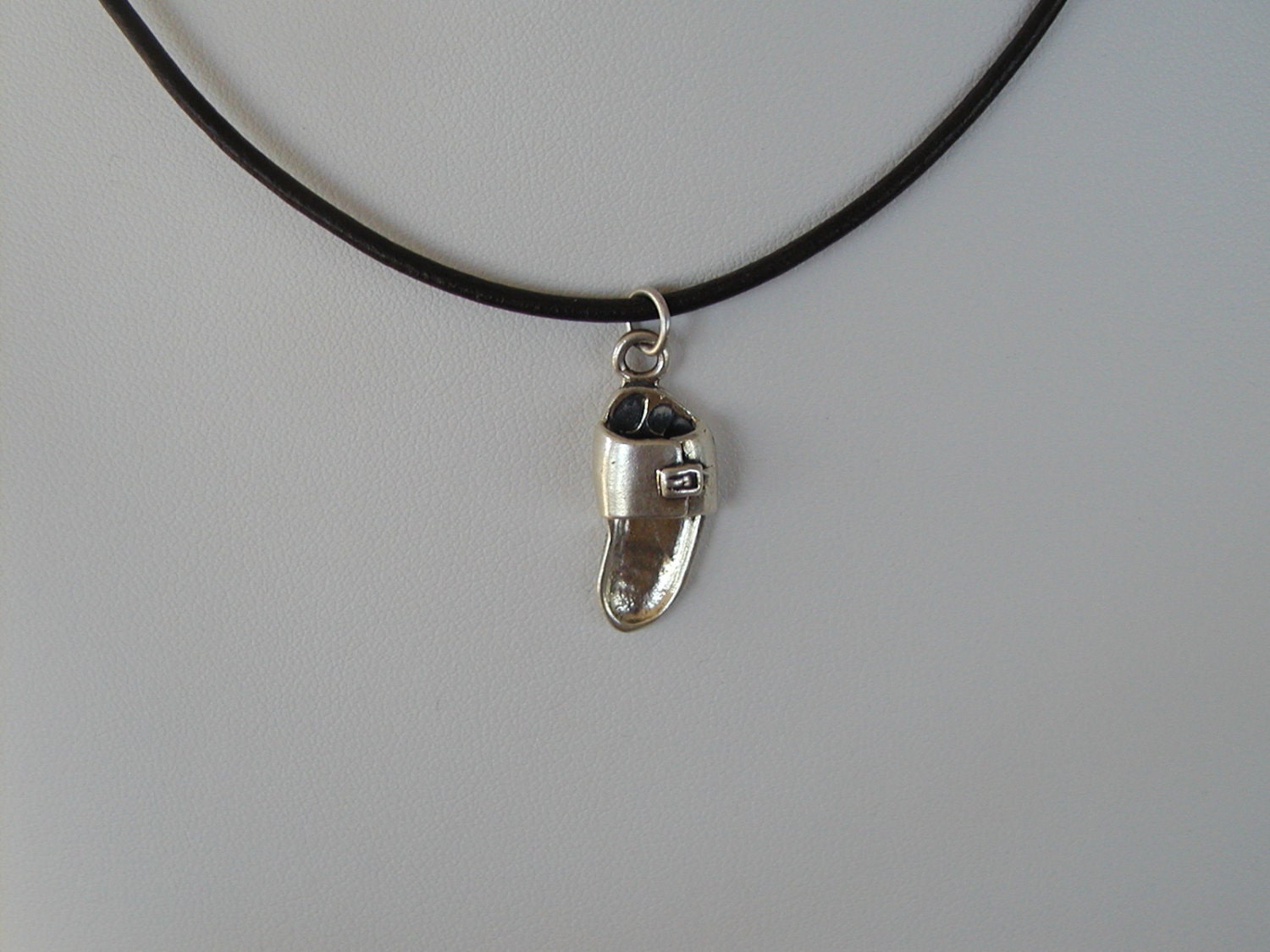 Sandal Sterling Silver Charm from JustCharmMeByJMI on Etsy Studio