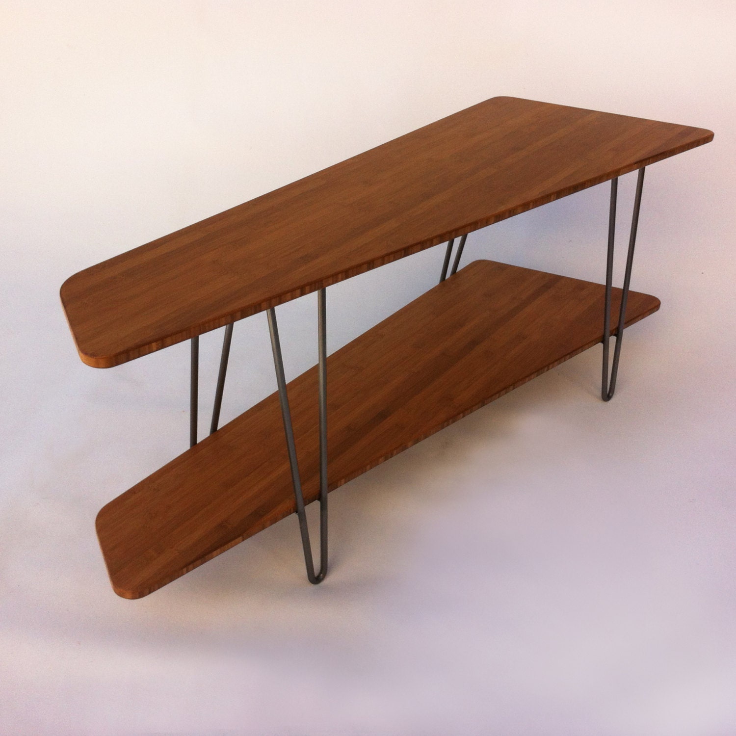 Contemporary Mid Century Modern TV Stand Media Console With