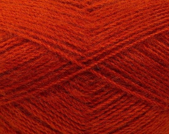 Cayenne Red - Angora/Acrylic Sock Knitting Yarn, 100 grams