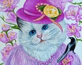 Fine Art Giclee Prints Animal Prints Dogs Cats All Animals from Original Little Miss Pinkett by k Madison Moore Fine Art Giclee Prints Animal Prints Dogs Cats All Animals from Original Little Miss Pinkett by k Madison Moore