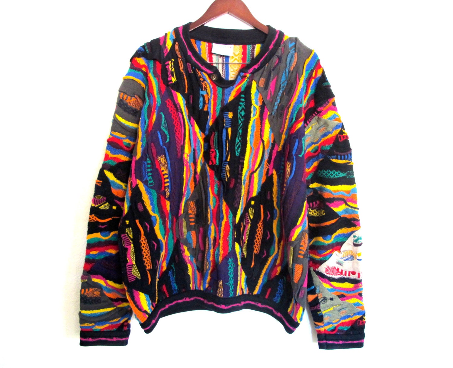 COOGI Australia Bold Bright Colorful Sweater size Mens L