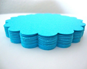 Three-inch scalloped circles set of 25