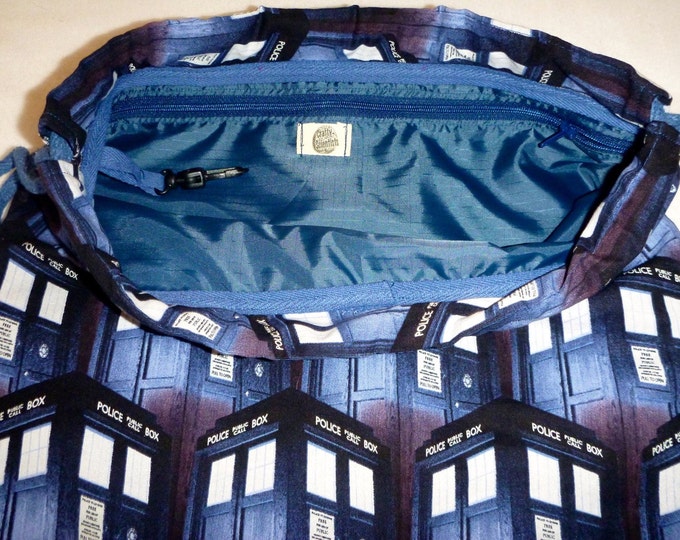 Phone Booth Repeat Backpack/tote/purse made to order