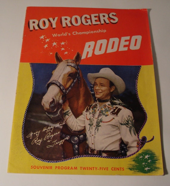 1940s ROY ROGERS Dale Evans SOUVENIR Rodeo Cowboys' by AnaWho