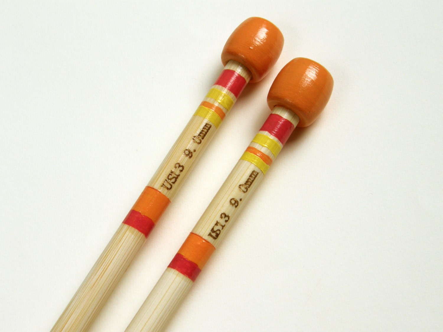 Size 13 Knitting Needles Hand Painted 9mm Knitting Needles