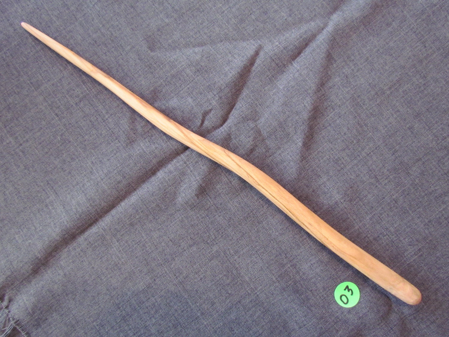 Magick Wand Natural Olive Wood Hand Carved Wicca Witch