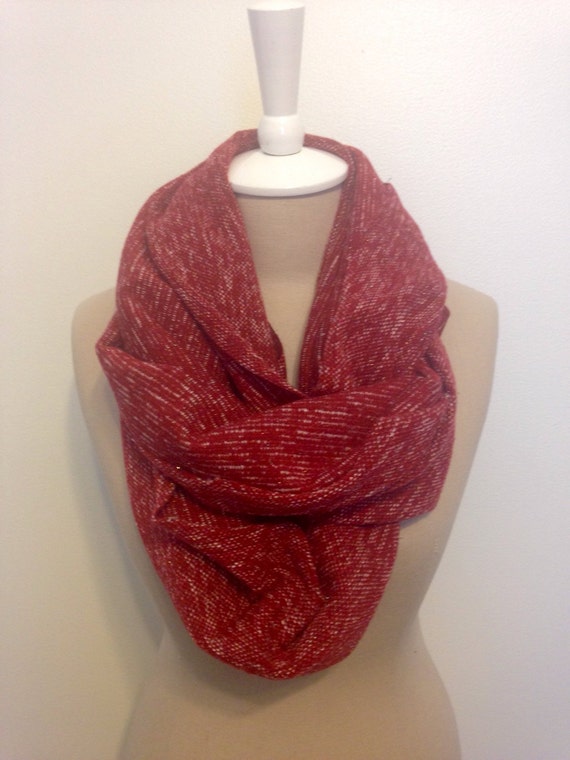 Red Sweater Infinity Scarf