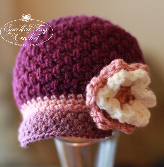 CROCHET HAT PATTERN Brighton Newsboy Cap by PrettyDarnAdorable