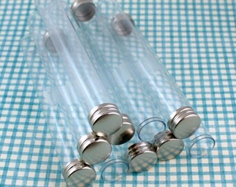 10 Clear Candy Tubes, Gumball Tubes, Hot Cocoa Tubes, Food Safe Tubes, Party Favor Tubes, Wedding Favor Tubes, Party Supplies, Christmas