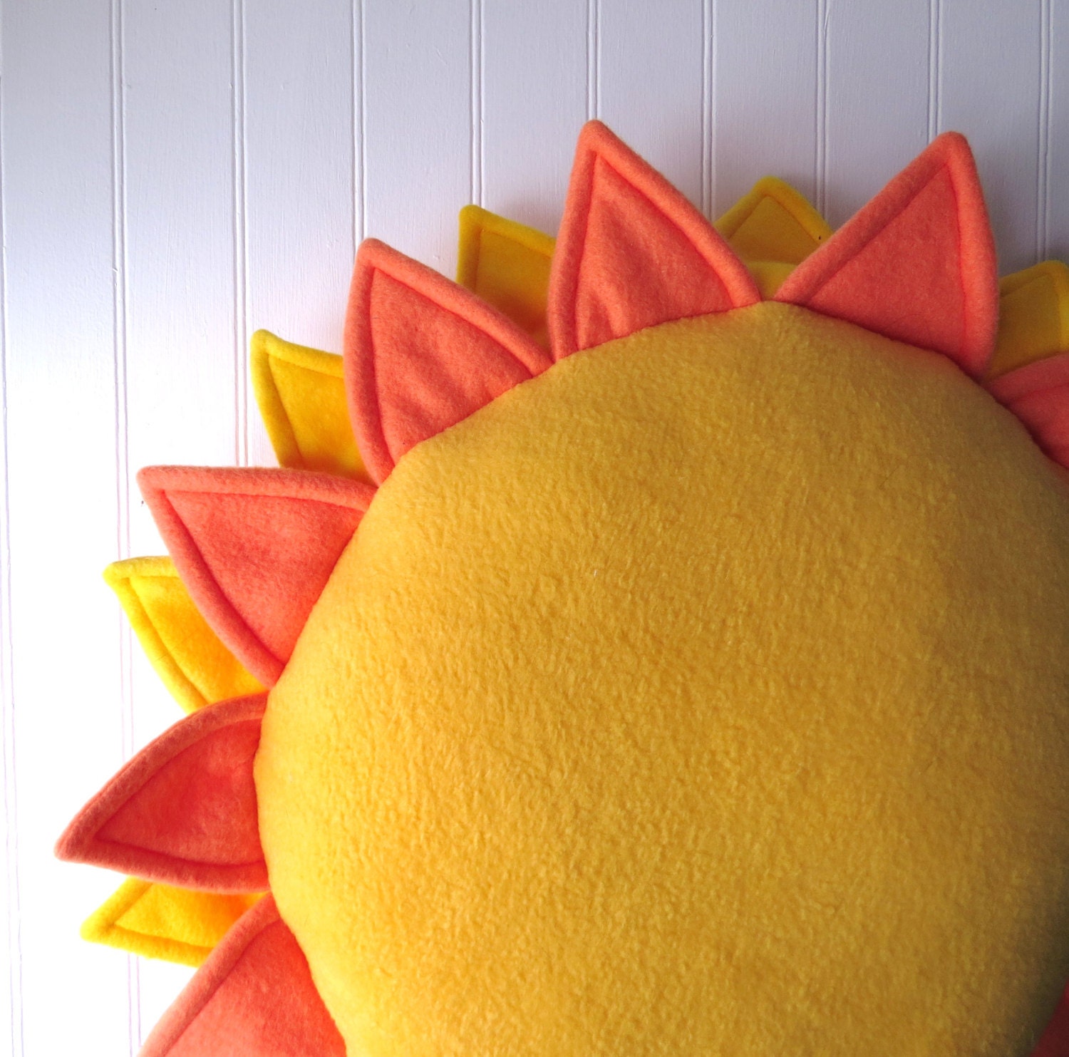 Big Sunshine Pillow Sun Pillow Sky Plush by WildRabbitsBurrow