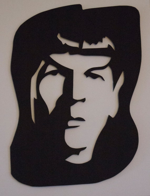 Mr. Spock Hand Cut Paper Cut Art, Paper Cut Art, Paper Cutting, Hand Cut Paper Art, Wedding Décor, Wedding Gift, Papercut, Scherenschnitte