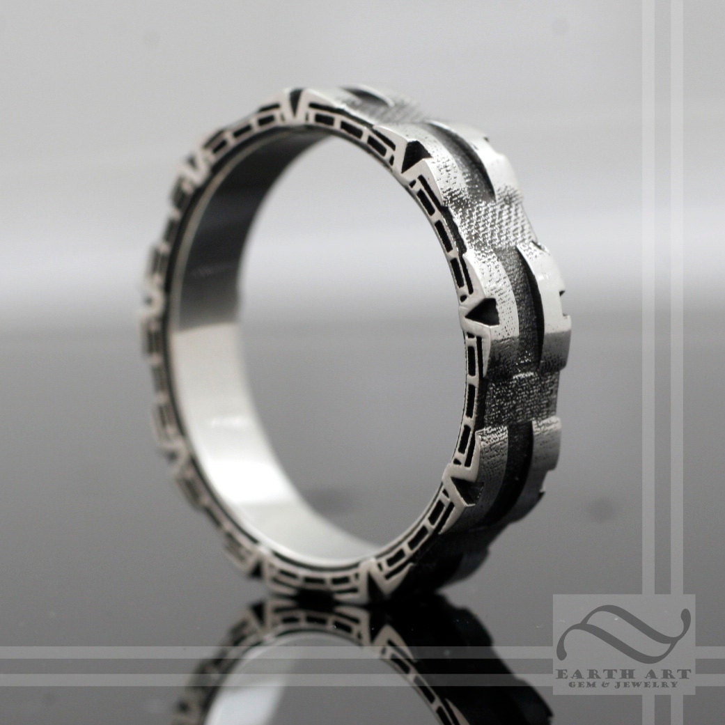 Stargate Ring Sterling Silver