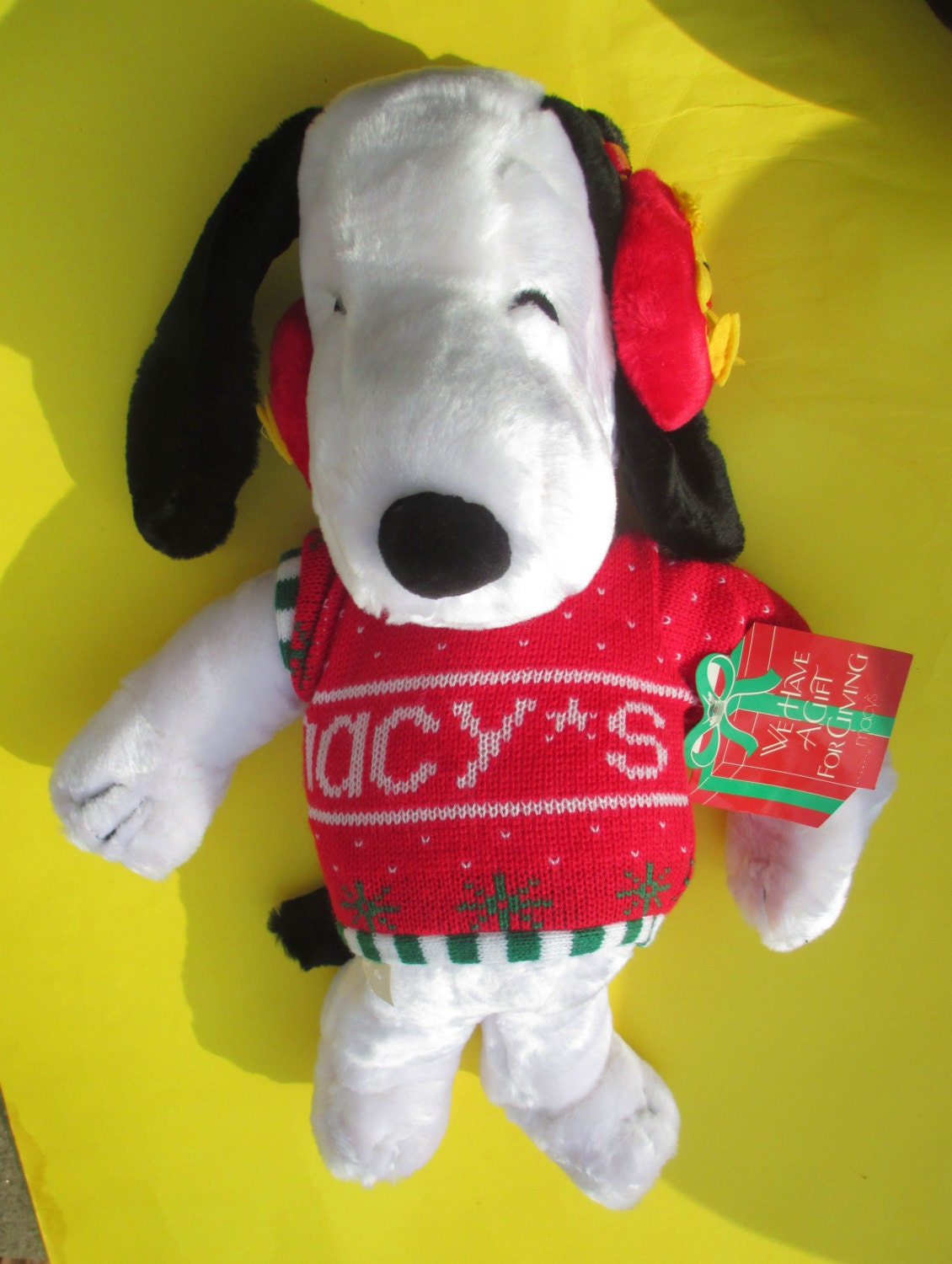 christmas snoopy plush