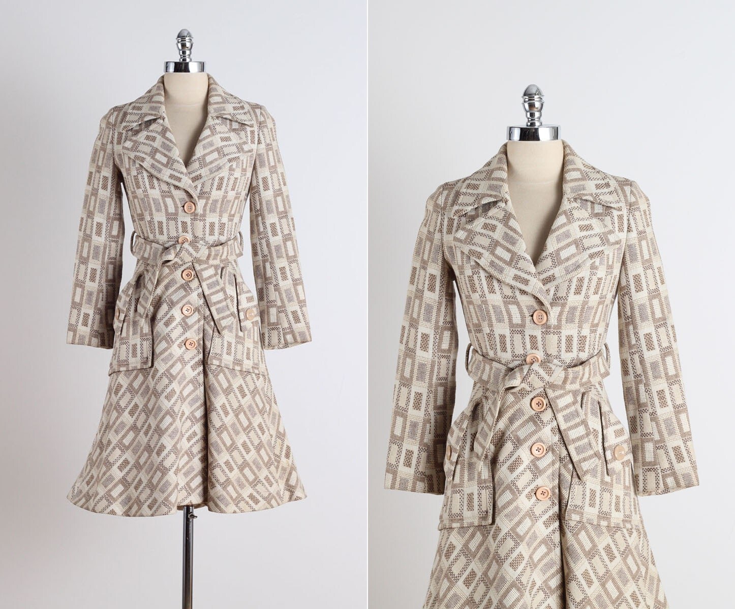 Boutique Cecile . vintage 1970s coat . by millstreetvintage