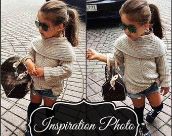 Diva Sweater Pattern, Crochet Sweater Pattern