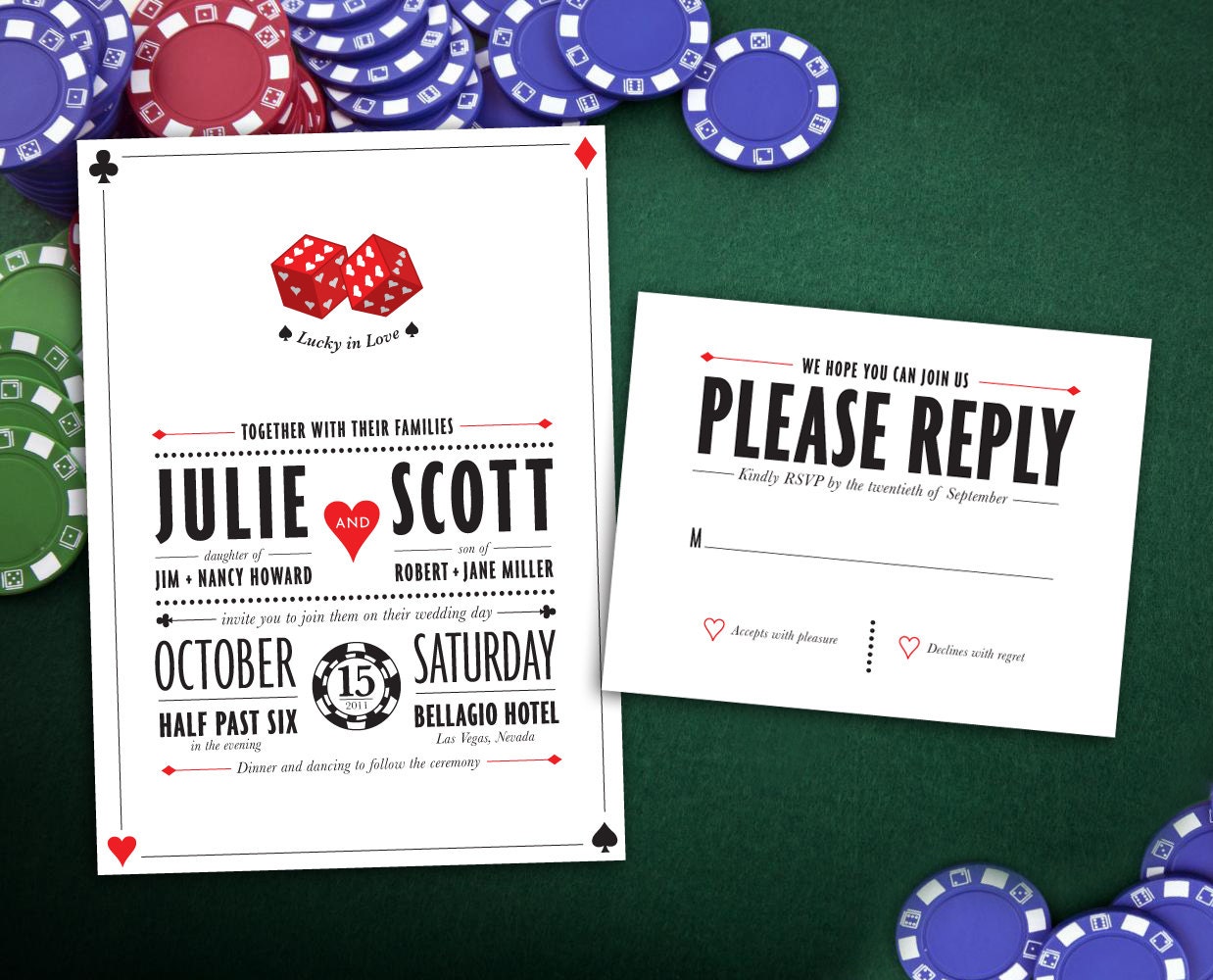 Las Vegas Wedding Invitation 9