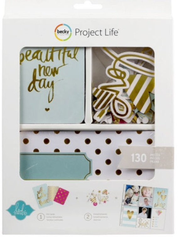 Project Life Heidi Swapp Mini Partial Gold Foil Kit
