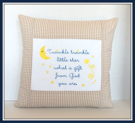 Baby Boy Nursery Decor Pillow Baby Shower Gift for Boy