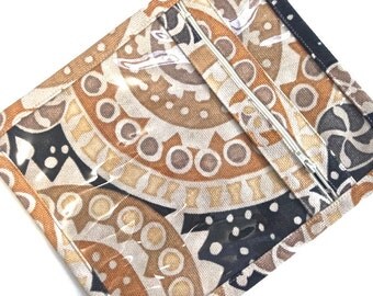 Small Knitting Organizer Vinyl Fabric Bag Zippered Pouch Jewelry Case Cosmetic Make Up Bag Organizing Sac Accessory Bag