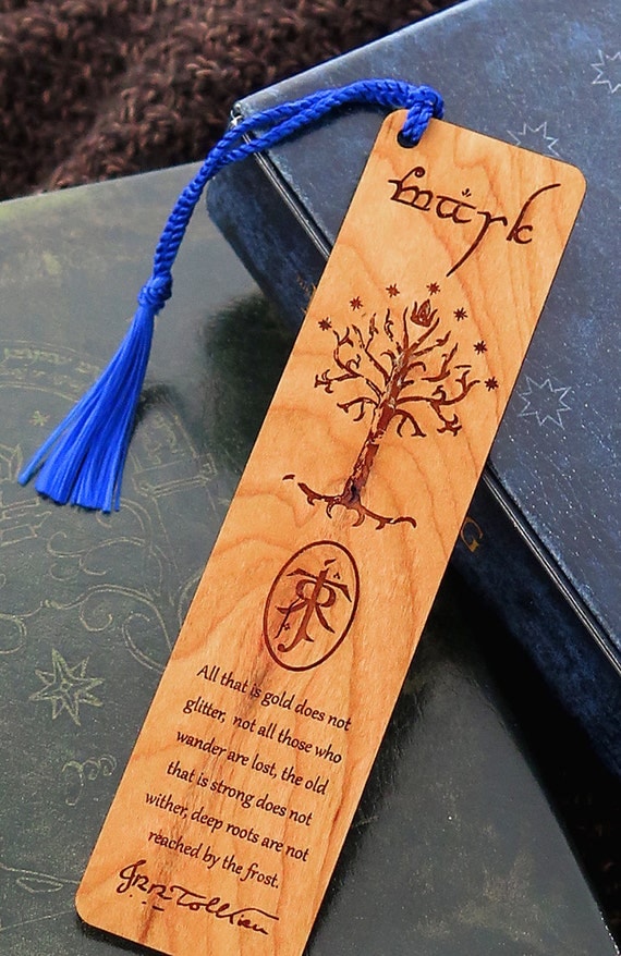 LOTR Bookmark Wood Bookmark Personalized Bookmark