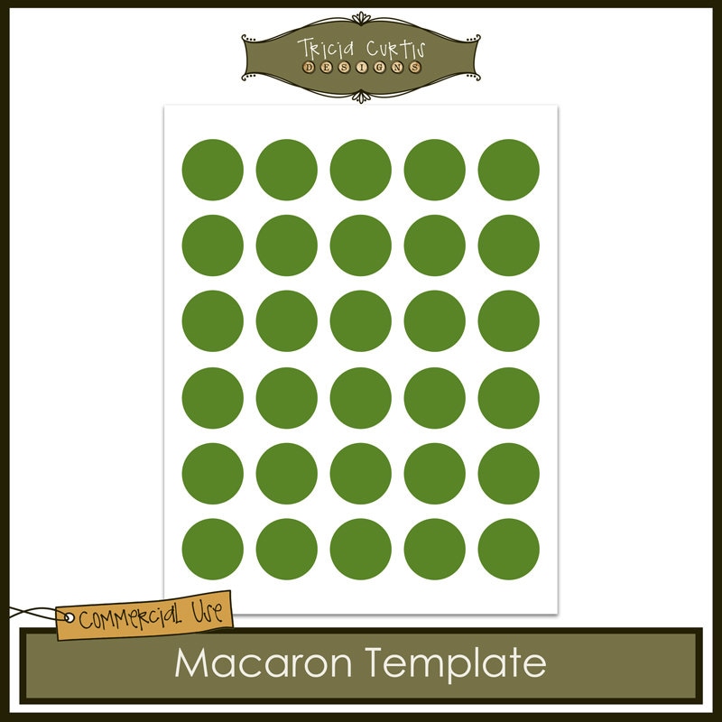 Macaron Baking Sheet Template