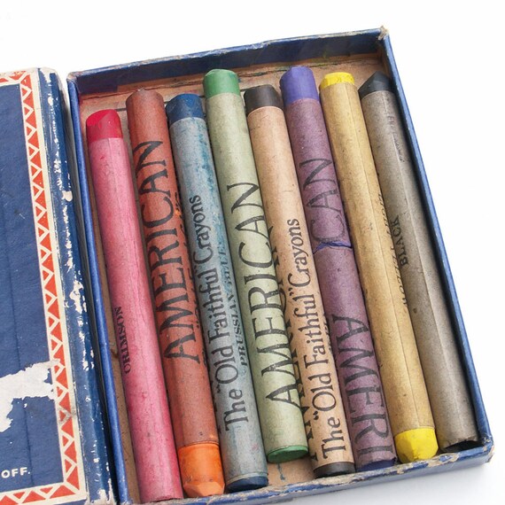 Crayons Prang Pastello American The Old Faithful Crayon