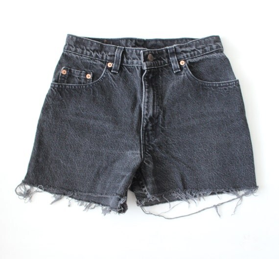 vintage levi cut off denim shorts