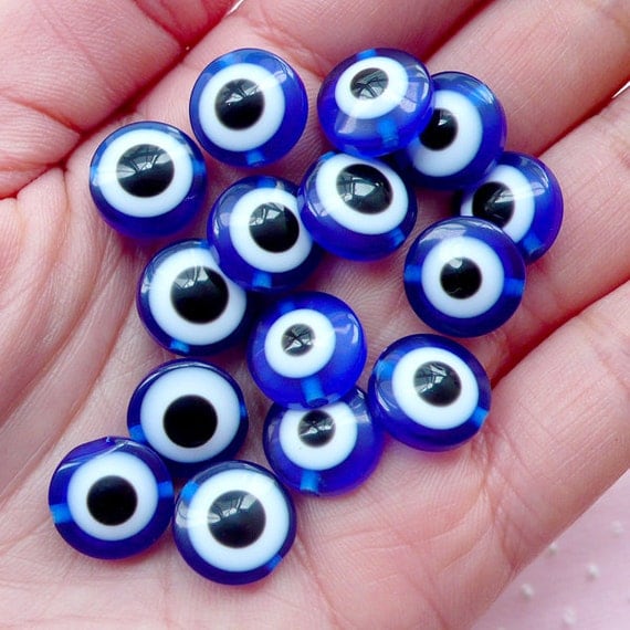 Nazar Beads / Religious Plastic Bead / Evil Eye by MiniatureSweet