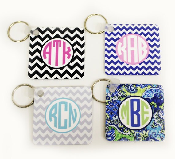 Items similar to Personalized Key Chain With A Monogram, Listing For 1