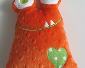 Ready to Ship // Love Monster Stuffed Animal Softie Stuffie Plush Toy