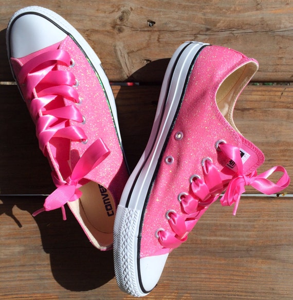 Cotton Candy Pink Glitter Converse Choose Your Color