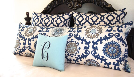 Monogram Body Pillow Cover Personalized Body Pillow Cover Custom