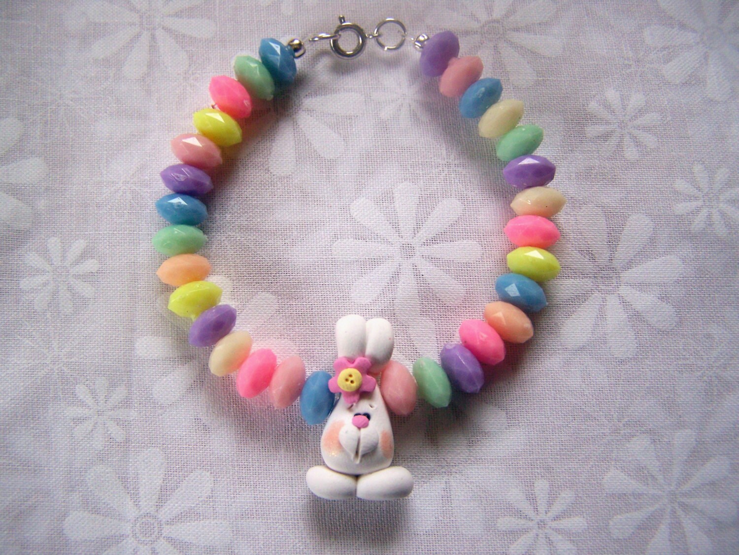 Bunny Bracelet Polymer Clay Kids