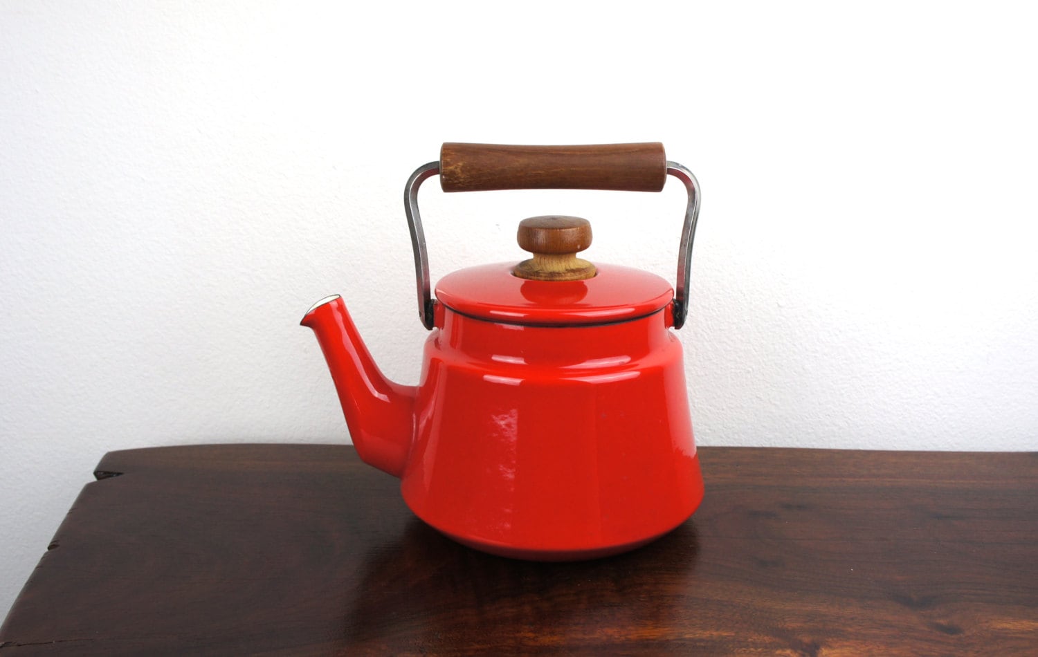 Vintage Dansk Tea Kettle Red Enameled Steel Large Heavy Tea - Like This Item vintage dansk tea kettle red enameled steel large heavy tea - like this item