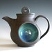 Blue Moon Teapot, Handmade Stoneware Teapot
