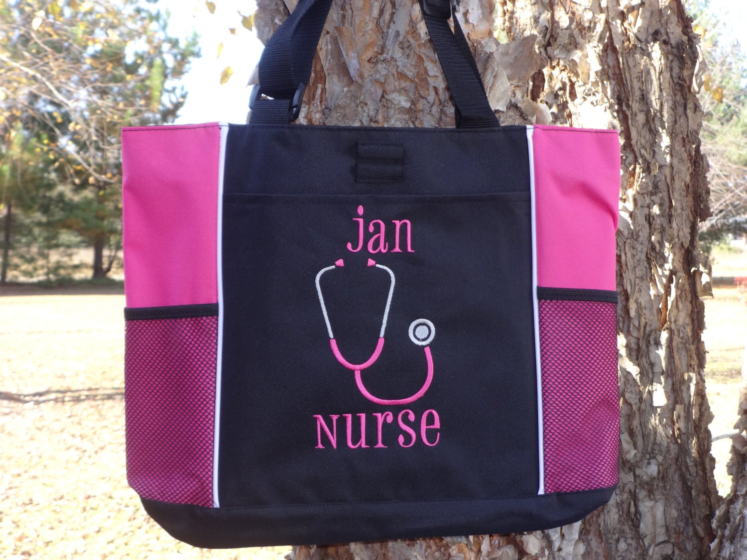 Personalized Nurse Tote Bag-RN LPN BSN Nurse by kozykidzboutique
