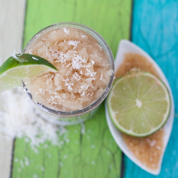 Coconut Lime Homemade Body Scrub Sugar Scrub Face by moodysisters