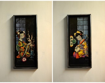 1970s Constanza Geisha Girl Prints, Set of 2