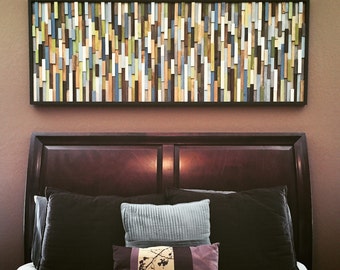 Reclaimed wood Headboard - Full Headboard - or customize a queen headboard 24x56