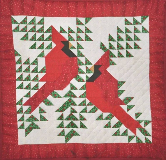 Items similar to Quilt Pattern: Cardinals on Etsy