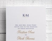 Print Your Own Invitation Modern Elegant by EdenWeddingStudio