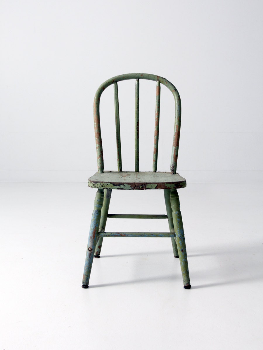 antique wood children's chair wooden farmhouse chair