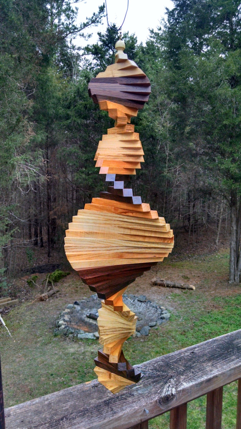 28 Hardwood Wind Spinner