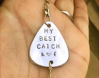 Personalized Fishing Lure, Custom Fishing Lures, Gifts For Men, Boyfriend Gift, Fishing Lures, My Best Catch, natashaaloha