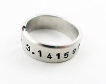 Custom Math Ring Popular items for math jewelry on Etsy