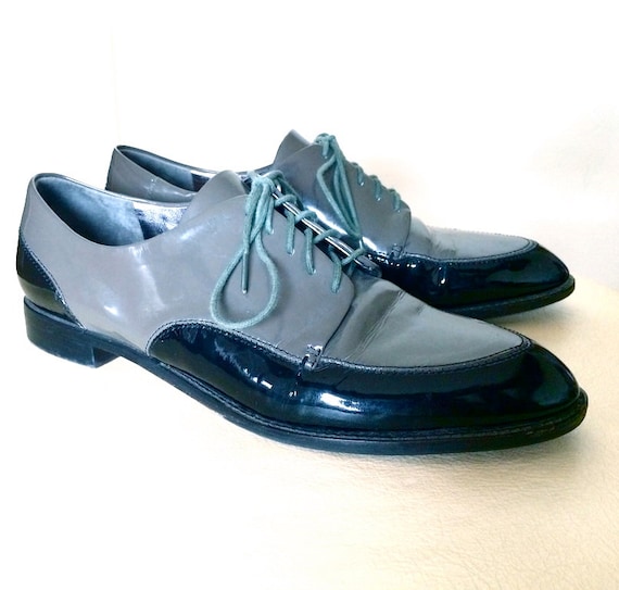 Patent leather oxfords women's size 8 lace up by BOGARTMYSTUFF