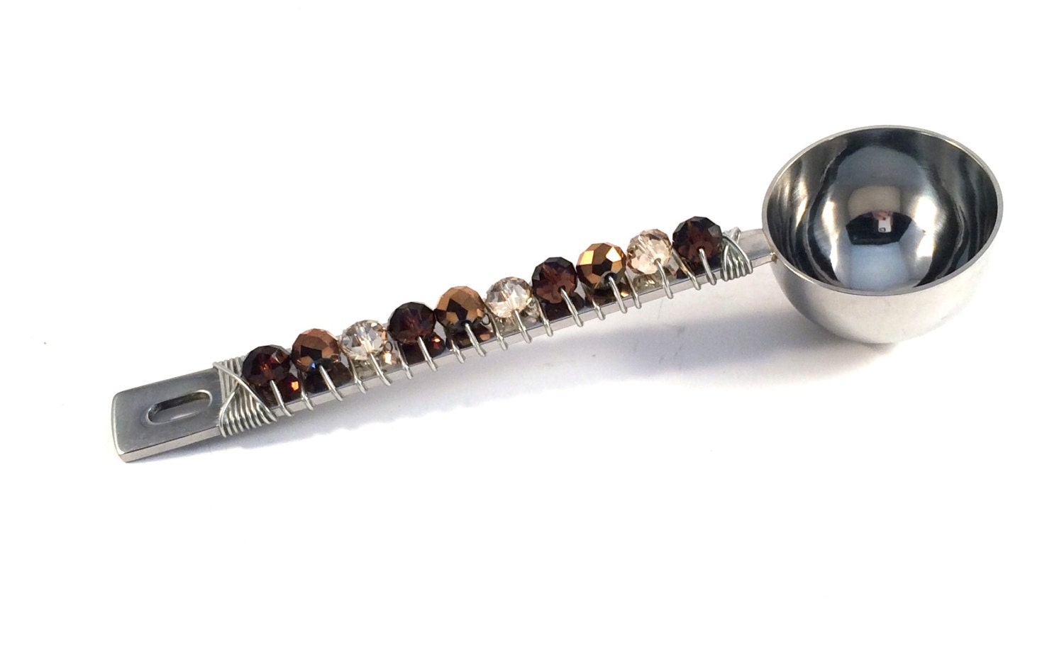 Beaded coffee scoop candy scoop tea scoop coffee lover