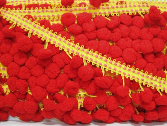 wholesale pom pom trim Large Stitch Pom Ribbon, Trim, Trim Pom pom Wholesale Pom fringe, pom